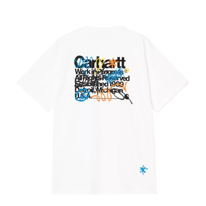 Carhartt WIP S/S Primary T-Shirt White - The Sporting Lodge