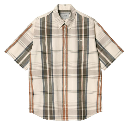 Carhartt WIP S/S Roslin Shirt Roslin Check / Natural / Wax - The Sporting Lodge