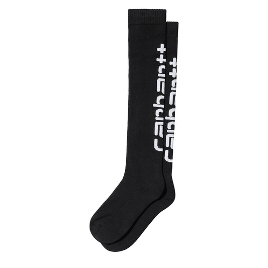 Carhartt WIP Script Socks Black / White - The Sporting Lodge