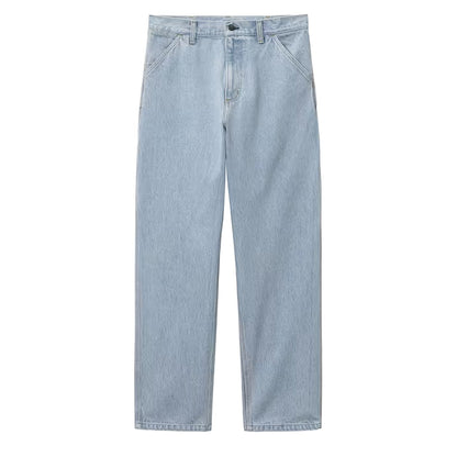 Carhartt WIP Single Knee Pant Blue Heavy Stone Bleached