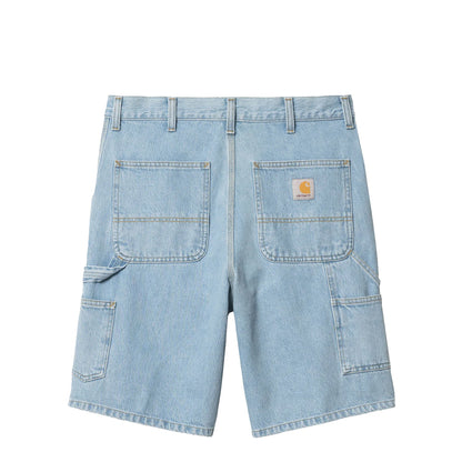 Carhartt WIP Single Knee Short Blue Heavy Stone Bleached