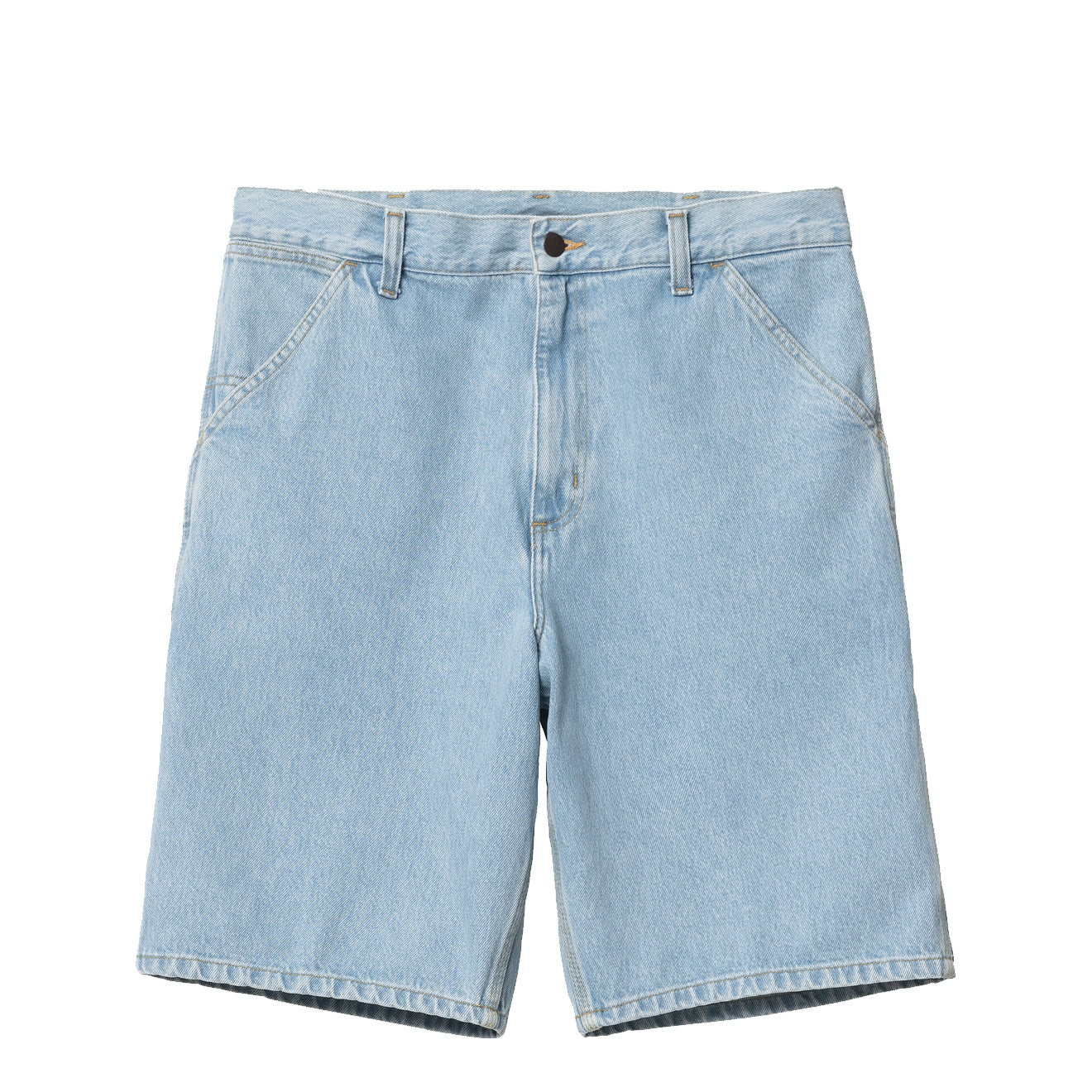 Carhartt WIP Single Knee Short Blue Heavy Stone Bleached - The Sporting Lodge
