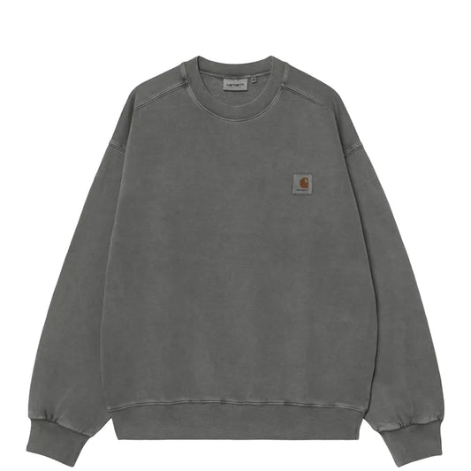 Carhartt WIP Vista Sweat Black Garment Dyed - The Sporting Lodge