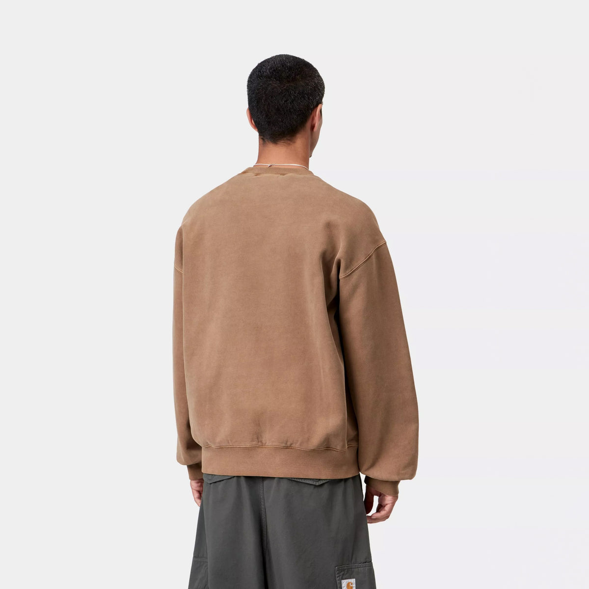 Carhartt WIP Vista Sweat WIP H Brown Garment Dyed