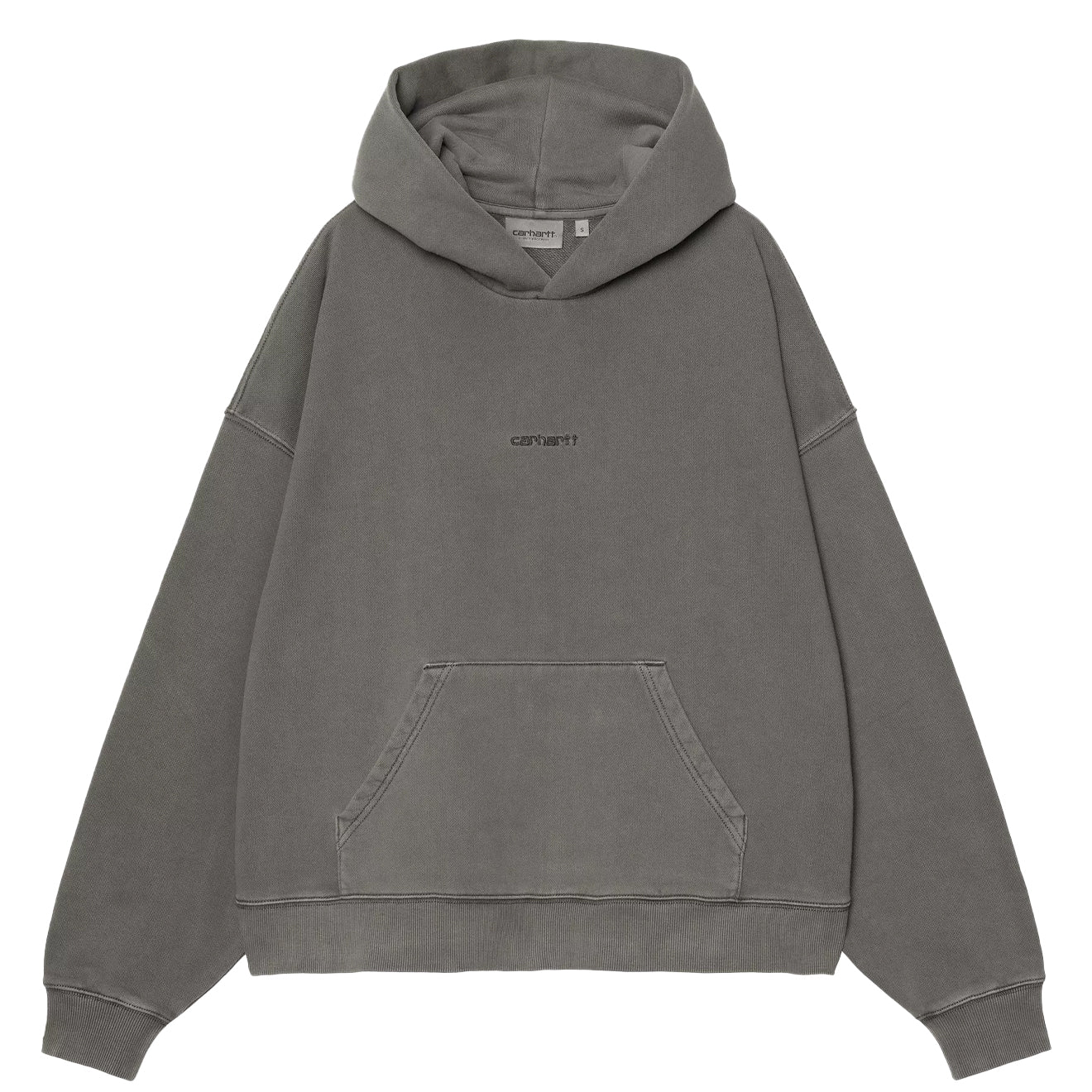 Carhartt WIP Womens Hooded Benton Sweat Graphite Garment Dyed - The Sporting Lodge
