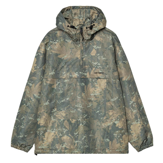 Carhartt WIP Windbreaker Pullover Camo Combi Green / Black
