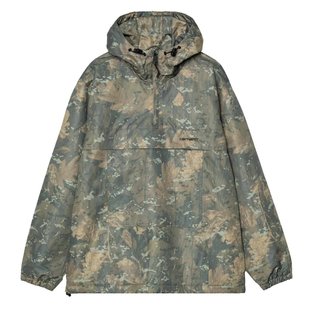 Carhartt WIP Windbreaker Pullover Camo Combi Green / Black - The Sporting Lodge