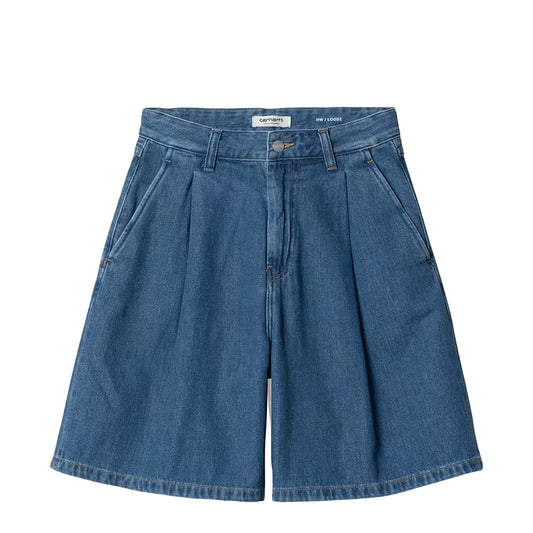 Carhartt WIP Womens Alta Short Blue Stone Bleached