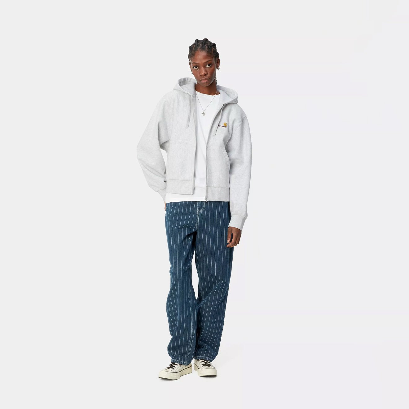 Carhartt WIP Womens American Script Jacket Ash Heather - The Sporting Lodge