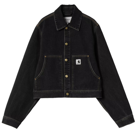 Carhartt WIP Womens Arca jacket Black Stone Washed - The Sporting Lodge