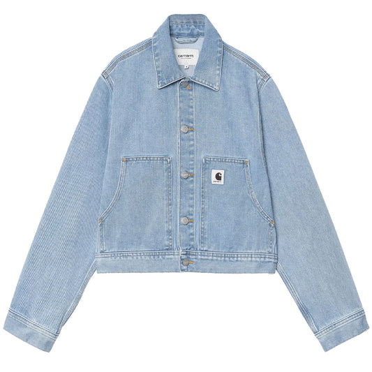 Carhartt WIP Womens Arca jacket Blue Stone Bleached - The Sporting Lodge
