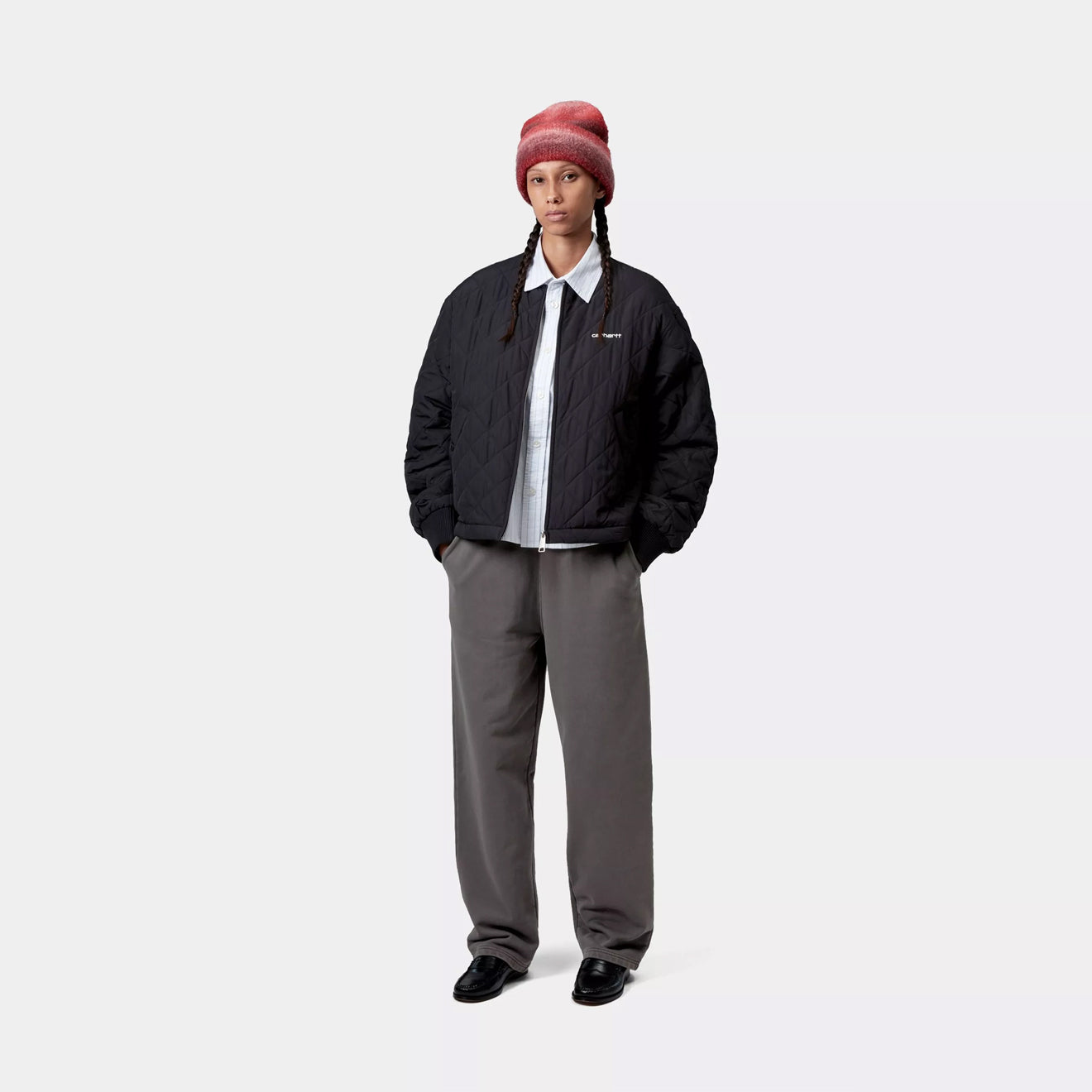Carhartt WIP Womens Benton Sweat Pant Graphite Garment Dyed - The Sporting Lodge