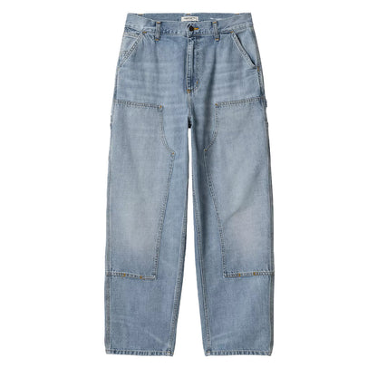 Carhartt WIP Womens Brandon Double Knee Pant Blue Burst Washed - The Sporting Lodge