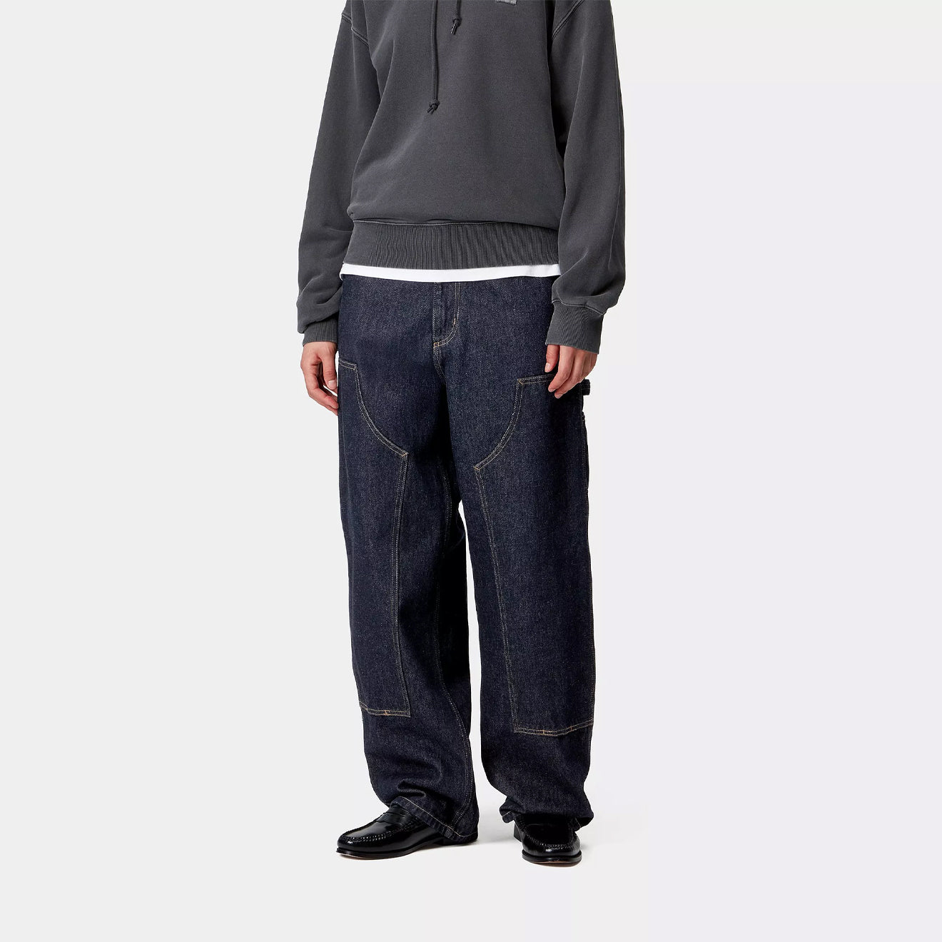 Carhartt WIP Womens Brandon Double Knee Pant Blue Rinsed - The Sporting Lodge