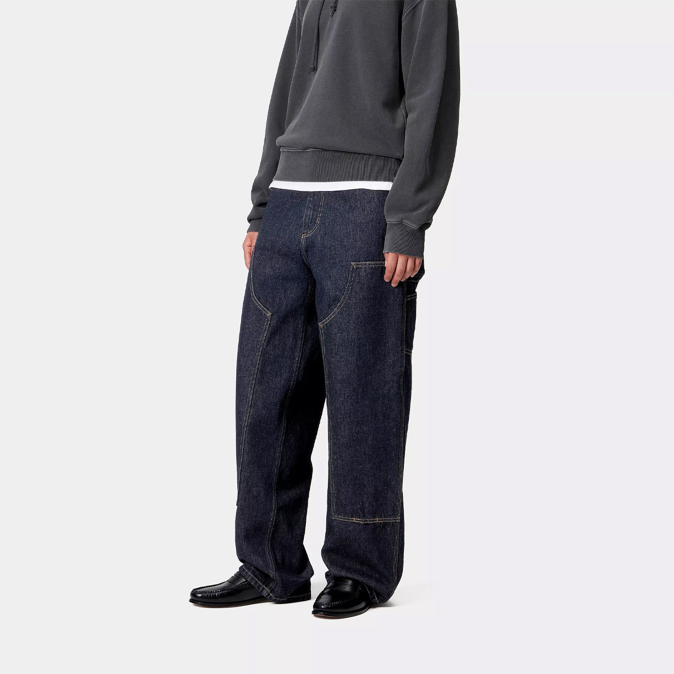 Carhartt WIP Womens Brandon Double Knee Pant Blue Rinsed - The Sporting Lodge