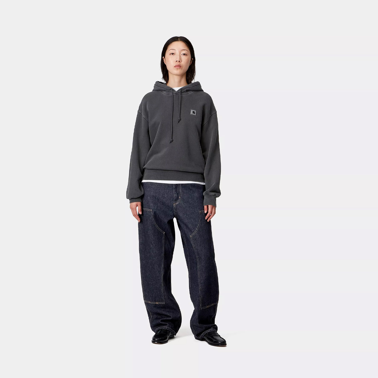 Carhartt WIP Womens Brandon Double Knee Pant Blue Rinsed - The Sporting Lodge