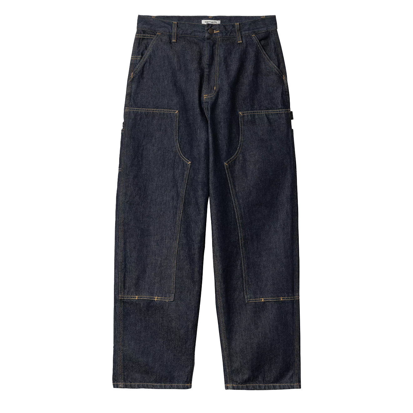 Carhartt WIP Womens Brandon Double Knee Pant Blue Rinsed - The Sporting Lodge