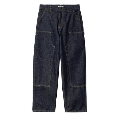 Carhartt WIP Womens Brandon Double Knee Pant Blue Rinsed - The Sporting Lodge