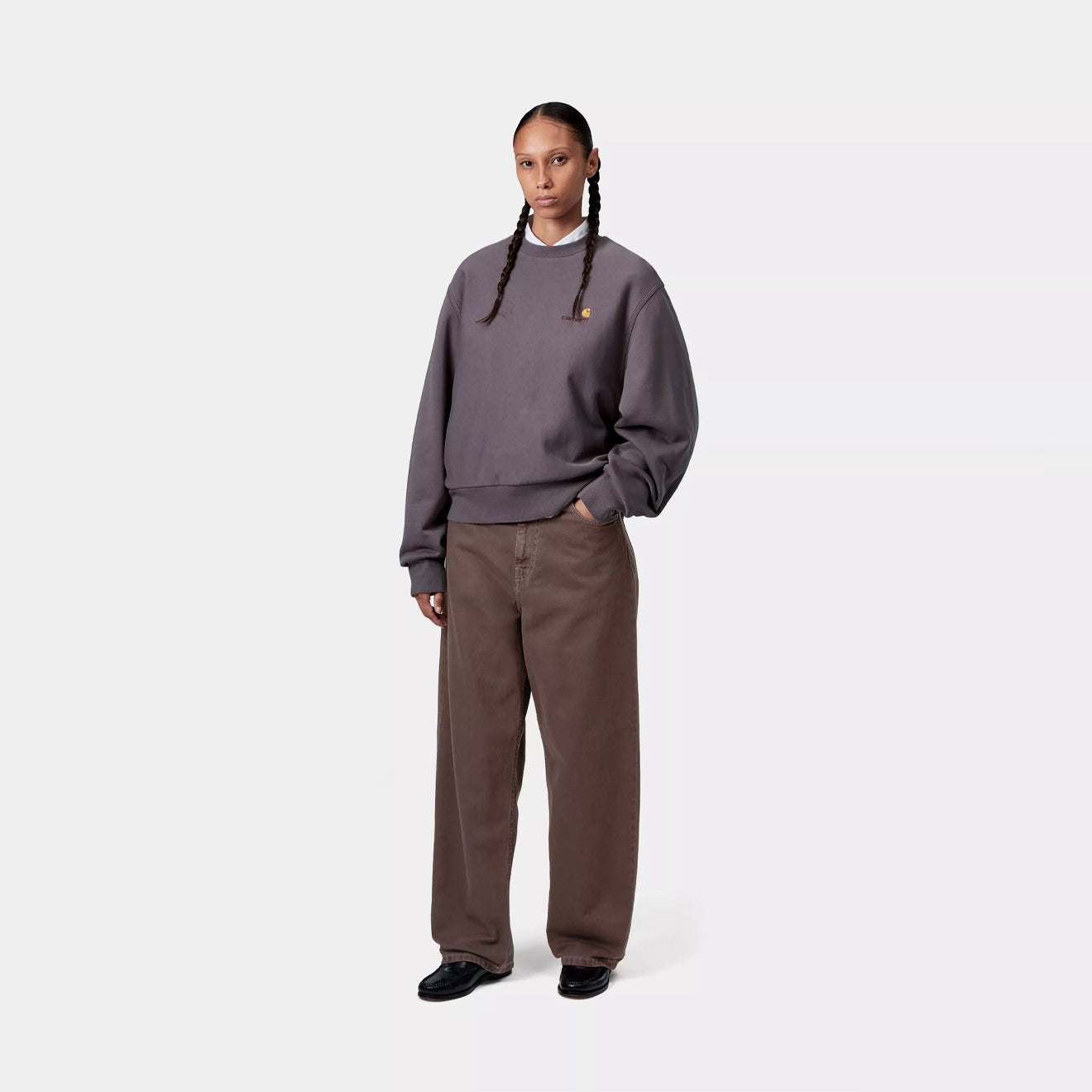 Carhartt WIP Womens Brandon Pant Palisander Stone Dyed - The Sporting Lodge