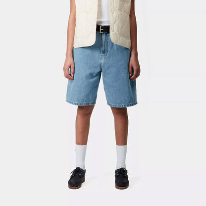 Carhartt WIP Womens Brandon Short Blue Stone Bleached