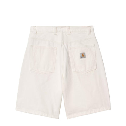 Carhartt WIP Womens Brandon Short White Rinsed - The Sporting Lodge
