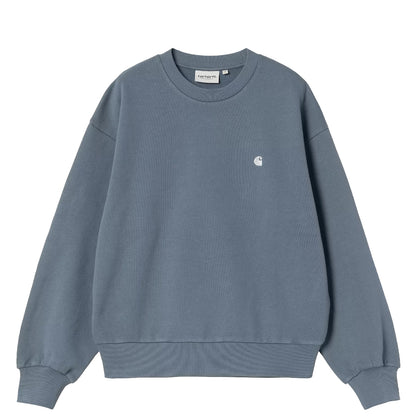 Carhartt WIP Womens Casey Sweatshirt Angelite / Silver - The Sporting Lodge