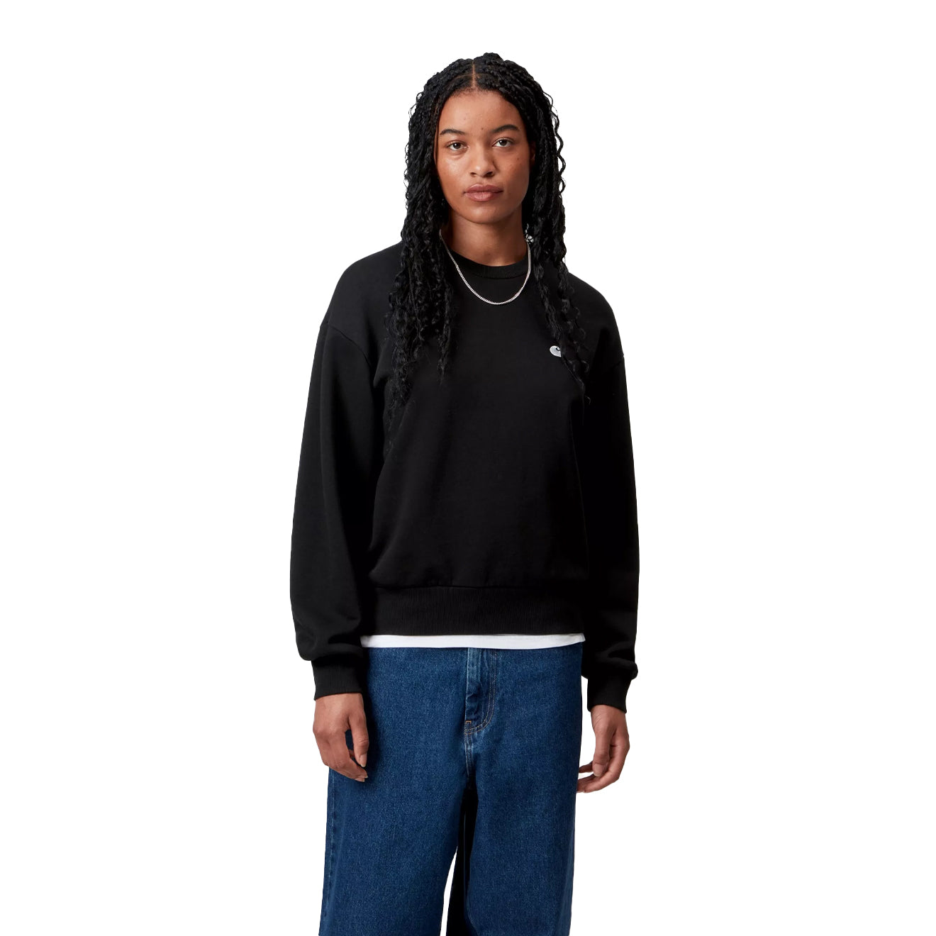 Carhartt WIP Womens Casey Sweatshirt Black / Silver