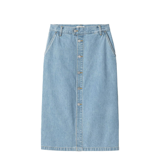Carhartt WIP Womens Colby Skirt Blue Stone Bleached