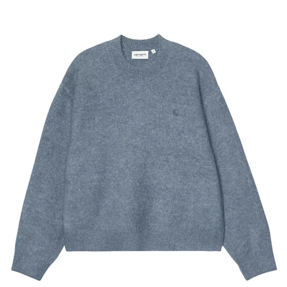 Carhartt WIP Womens Curtis Sweater Tangled Shady Blue
