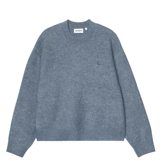 Carhartt WIP Womens Curtis Sweater Tangled Shady Blue