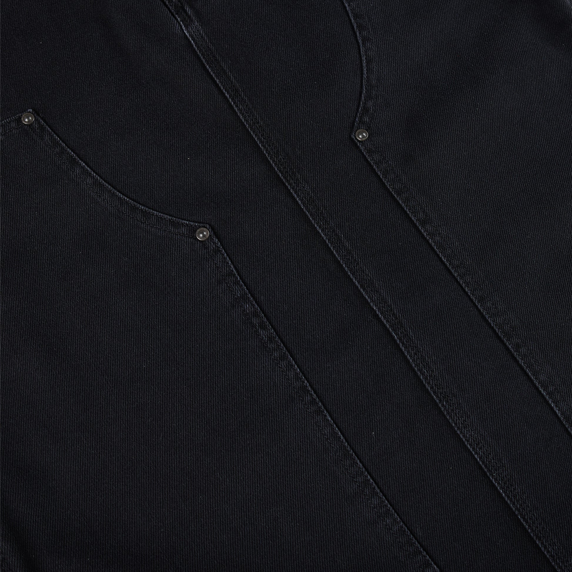 Carhartt WIP Womens Double Knee Skirt Black Stone Washed - The Sporting Lodge