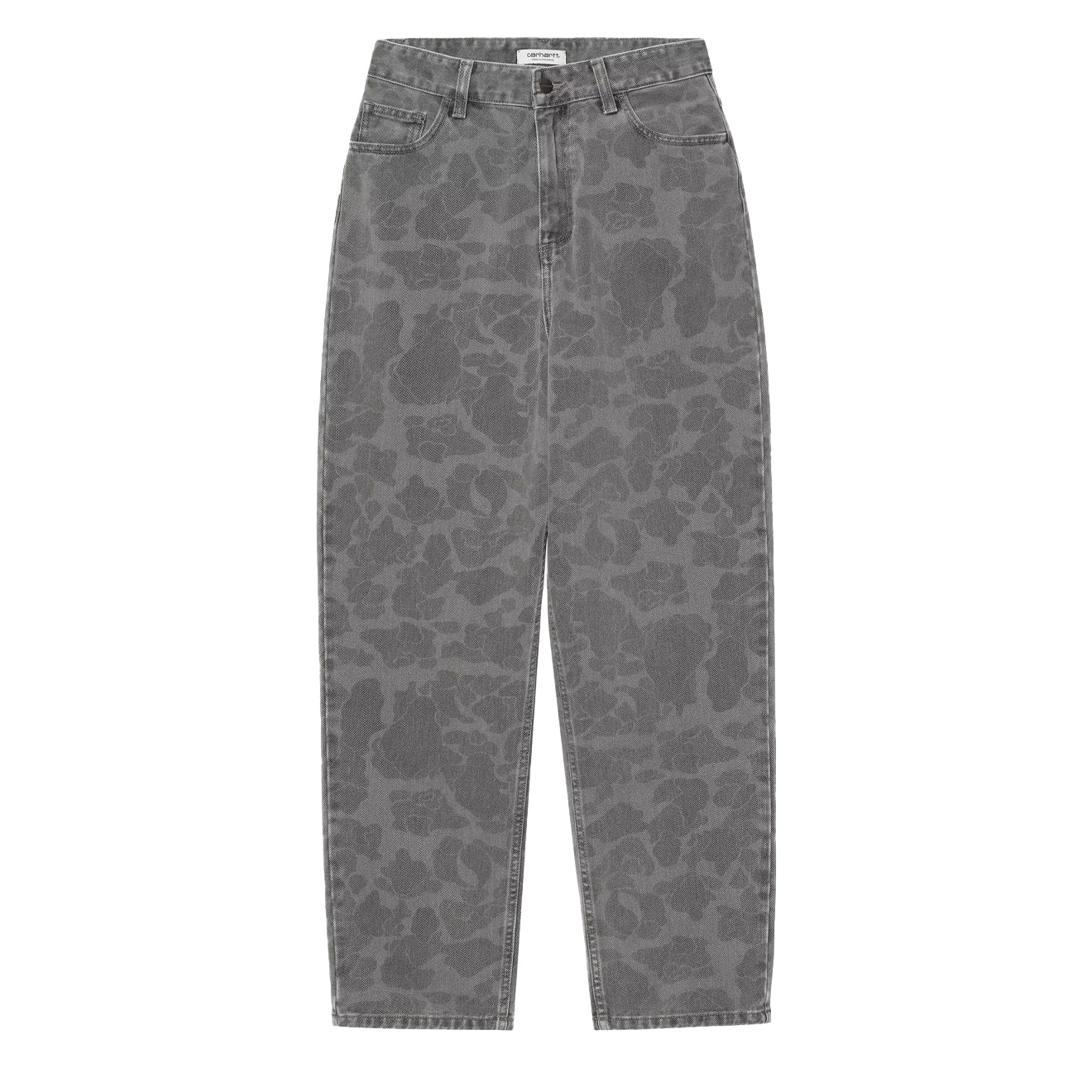 Carhartt WIP Womens Duck Orell Pant Camo Duck Black Heavy Bleached - The Sporting Lodge