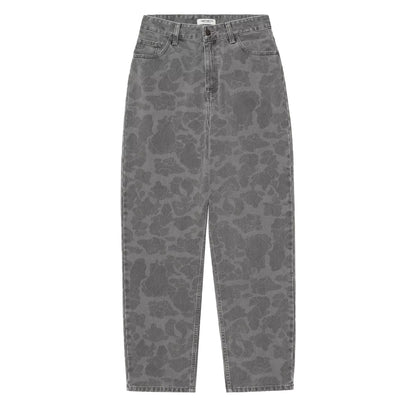 Carhartt WIP Womens Duck Orell Pant Camo Duck Black Heavy Bleached - The Sporting Lodge