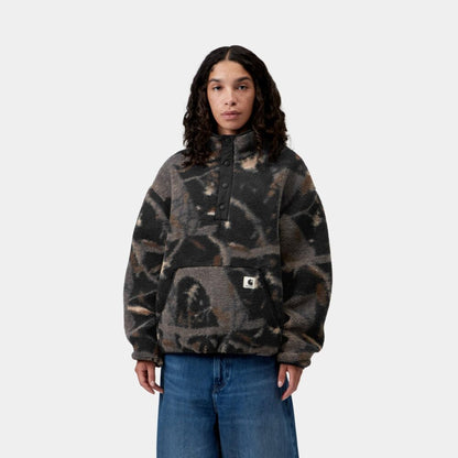 Carhartt WIP Womens Elliot High Neck Liner Camo Feather Tree Black / Black
