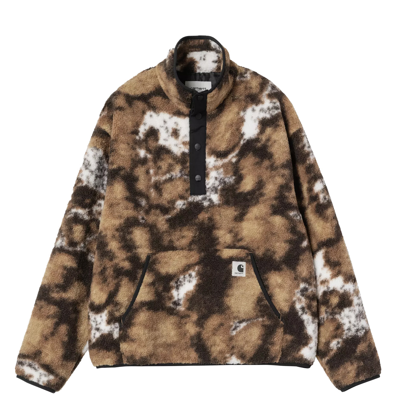 Carhartt WIP Womens Elliot High Neck Liner Wild Dog Jacquard / Black - The Sporting Lodge