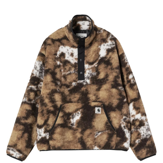 Carhartt WIP Womens Elliot High Neck Liner Wild Dog Jacquard / Black - The Sporting Lodge