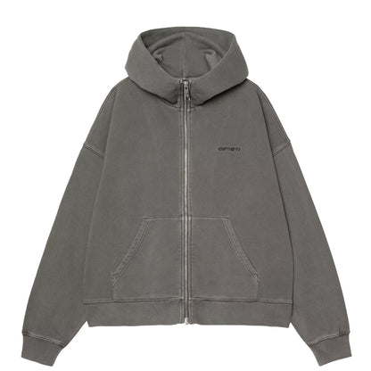 Carhartt WIP Womens Hooded Benton Jacket Graphite Garment Dyed