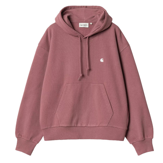 Carhartt WIP Womens Hooded Casey Sweatshirt Dusky Pink / Silver