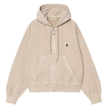Carhartt WIP Womens Hooded Nelson Jacket Fleur De Sel Garment Dyed