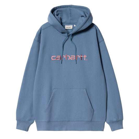 Carhartt WIP Womens Hooded Sweat Sorrent / Glassy Pink - The Sporting Lodge