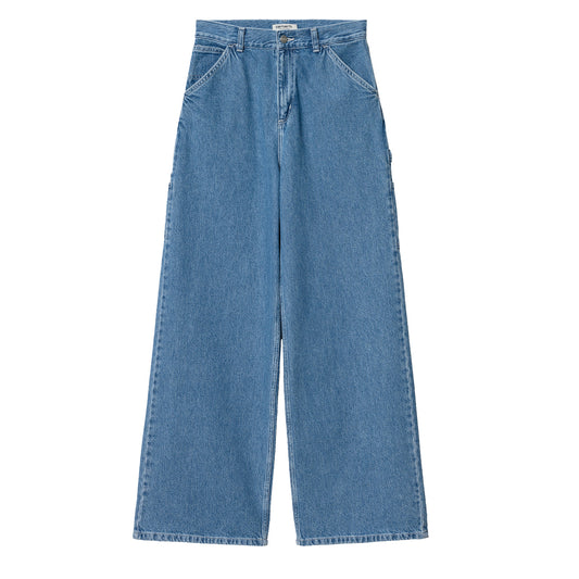 Carhartt WIP Womens Jens Pant Blue Heavy Stone Wash - The Sporting Lodge