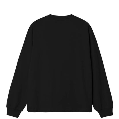Carhartt WIP Womens L/S Pocket Small Heart T-Shirt Black / Black