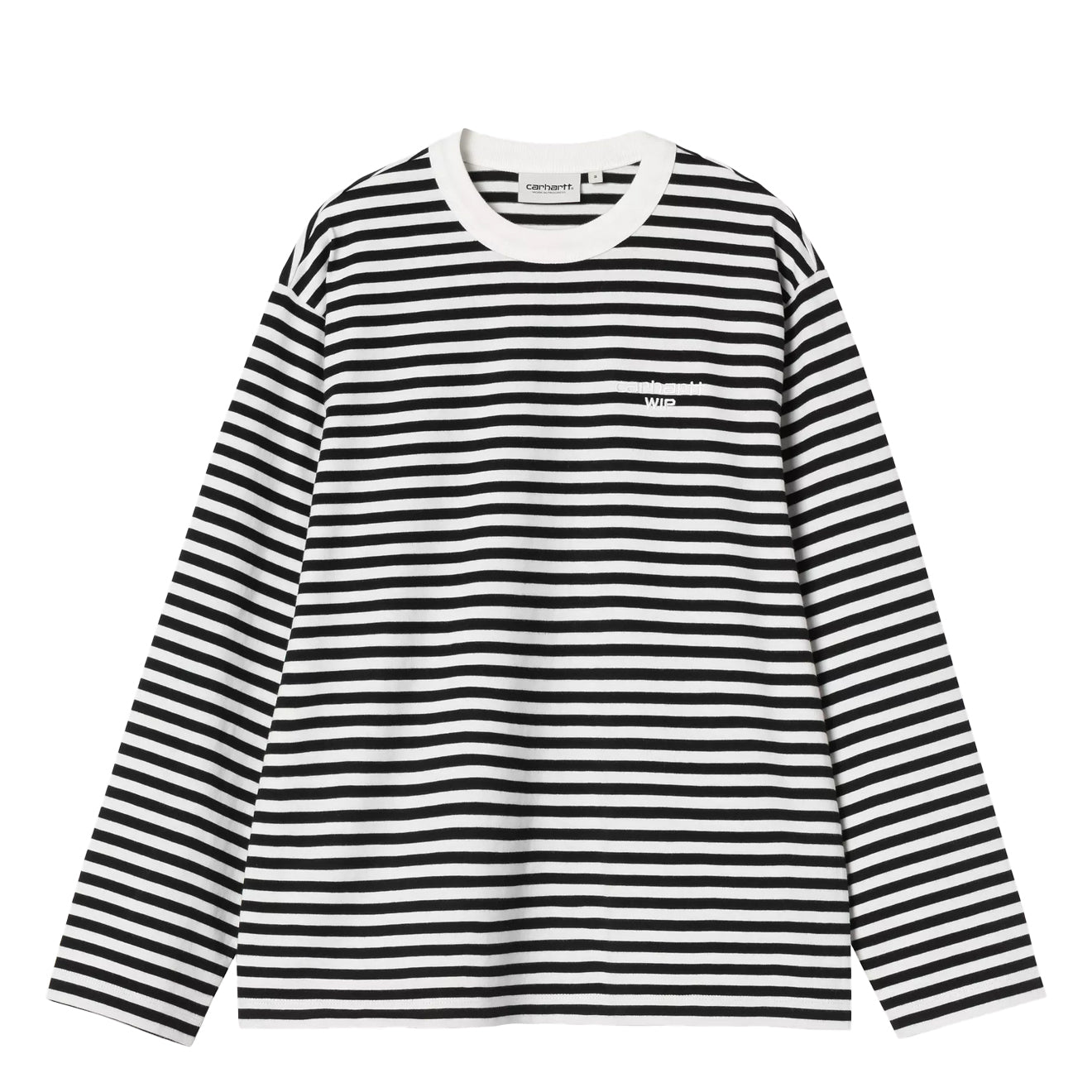 Carhartt WIP Womens L/S Ezra T-Shirt Ezra Stripe Black / Wax - The Sporting Lodge