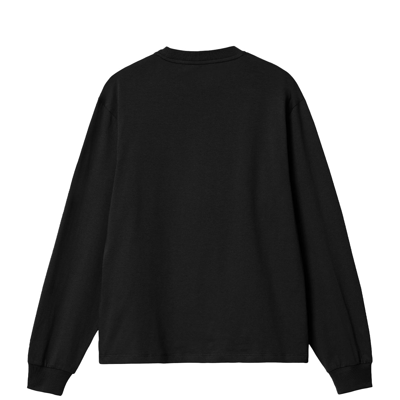 Carhartt WIP Womens L/S Pocket T-Shirt Black - The Sporting Lodge