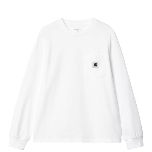 Carhartt WIP Womens L/S Pocket T-Shirt White