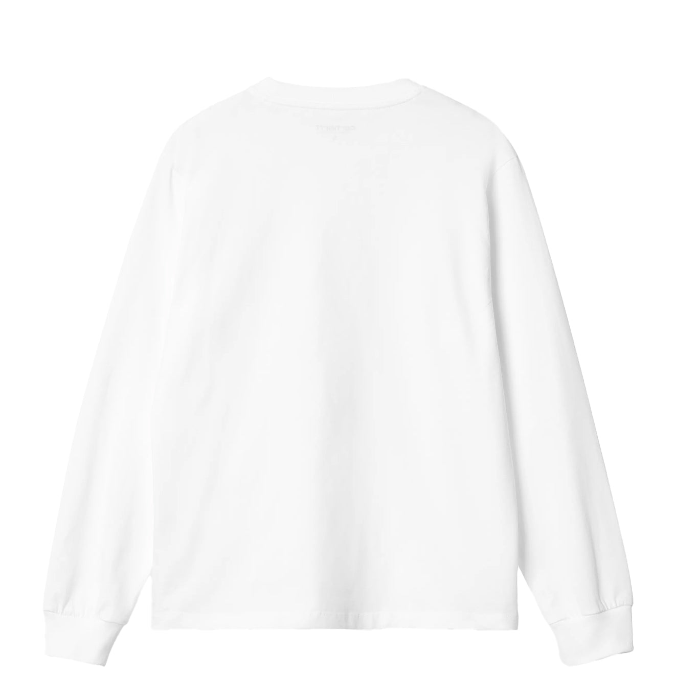 Carhartt WIP Womens L/S Pocket T-Shirt White - The Sporting Lodge