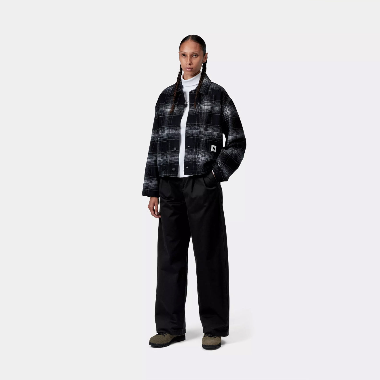Carhartt WIP Womens Leola Pant Black Stone Washed