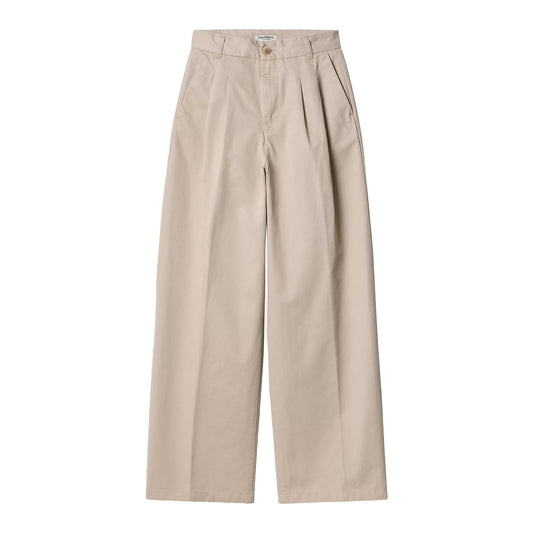 Carhartt WIP Womens Leola Pant Dusky Beige Stone Washed - The Sporting Lodge