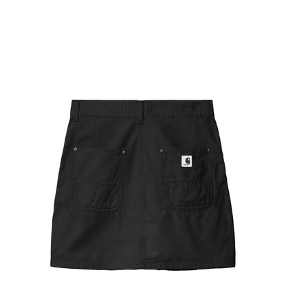 Carhartt WIP Womens Maeve Double Knee Skirt Black Stone Washed - The Sporting Lodge