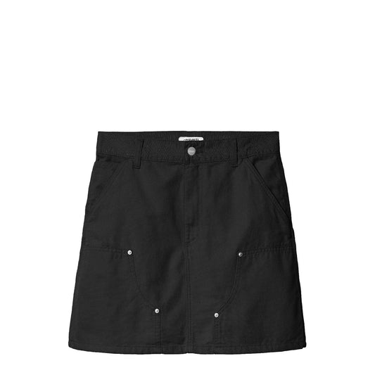 Carhartt WIP Womens Maeve Double Knee Skirt Black Stone Washed